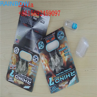 بسته بندی سفارشی کارت های تاول پلاستیکی بسته بندی مواد پلاستیکی برای کپسول جنسی / قرص