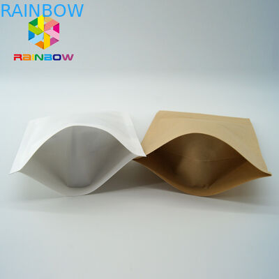 بسته بندی انفرادی غذای کوچک برای میان وعده های غذایی کاغذ کرافت قهوه ای سفارشی برای پاپ کورن