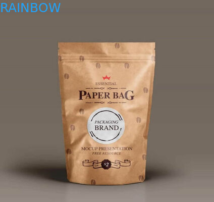بسته بندی انفرادی غذای کوچک برای میان وعده های غذایی کاغذ کرافت قهوه ای سفارشی برای پاپ کورن