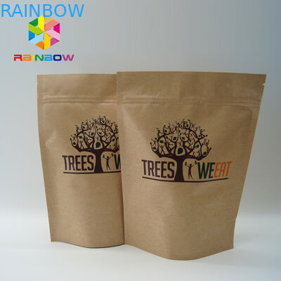 بسته بندی انفرادی غذای کوچک برای میان وعده های غذایی کاغذ کرافت قهوه ای سفارشی برای پاپ کورن