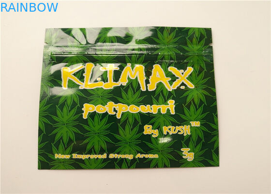 SGS بسته بندی لوازم آرایشی و بهداشتی گیاهی هولوگرام Foil Vape Cartridge Mini کیسه های Mylar Ziplock