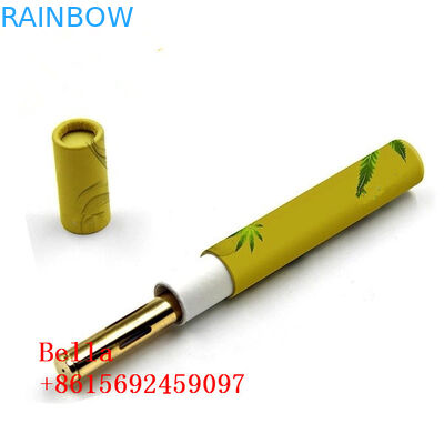 CBD جعبه مقاله جعبه بسته بندی لوله استوانه شکل آرم سفارشی برای گیاهان