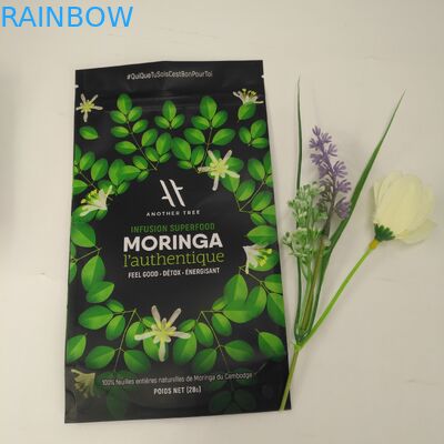 بسته بندی مواد غذایی درجه یک کیسه های کیسه ای پلاستیکی فویل بسته بندی مات برای بسته بندی چای