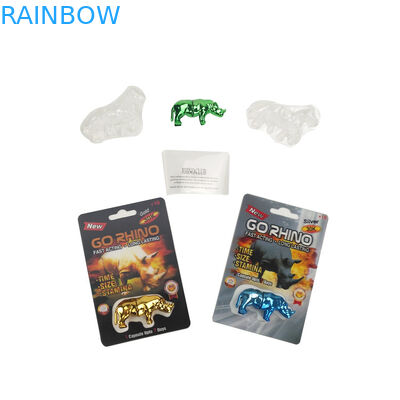 کارت جدید 3D Mamba Black Horse Super Panther برای بسته بندی قرص های تقویت کننده مرد Rhino 600K 700K بسته قرص جنسی پلاتین