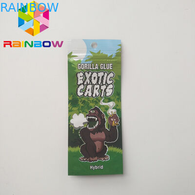 جعبه هولوگرافی جعبه پلاستیکی جعبه بسته بندی Ziplock Cbd روغن چرخ دستی های عجیب و غریب