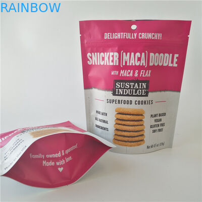 SGS Plastic Snack Bag بسته بندی لوگو سفارشی Mylar Doypack برای چیپس سیب زمینی / بیسکویت