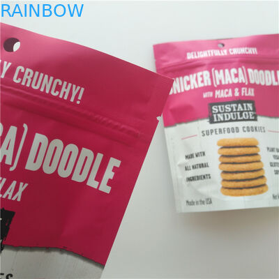 SGS Plastic Snack Bag بسته بندی لوگو سفارشی Mylar Doypack برای چیپس سیب زمینی / بیسکویت