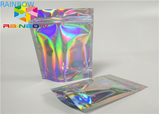 کیسه فویل لیزری مایلار با طرف روشن برای ناخن لهستانی پودر زرق و برق بسته بندی لوازم بسته بندی هولوگرام بسته بندی فویل کیسه