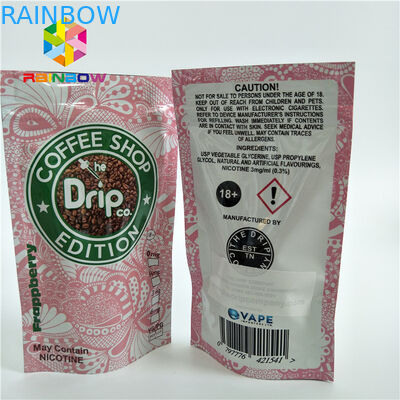 کیسه های پلی اتیلن کیسه های کیسه های پلاستیکی Ziplock کیسه های ایستاده با شیر یک طرفه