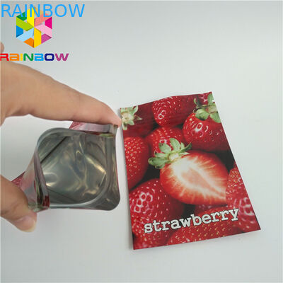 بسته بندی بطری کیسه های پلاستیکی کیسه های کیسه ای Ziplock Mylar CBD بسته بندی علف های هرز کپک زده