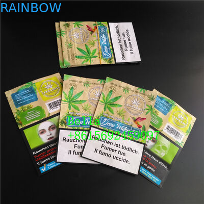 تمیز کردن پنجره رومیزی کیسه زیپ چاپ سفارشی برای چای گیاهی CBD Powerfood Packaging