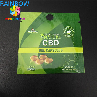 بسته بندی کیسه های پلی کربنات پلاستیکی بسته بندی قابل تعویض Ziplock Mylar CBD بسته بندی علف های هرز