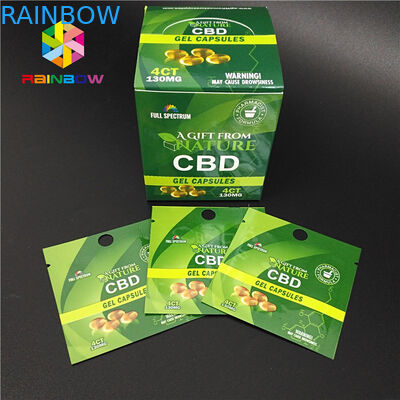 بسته بندی کیسه های پلی کربنات پلاستیکی بسته بندی قابل تعویض Ziplock Mylar CBD بسته بندی علف های هرز