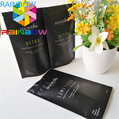 مواد مغناطیسی مواد پایه زیپ کیسه مخروط شکل مورینگا کیسه پودر با فویل خط