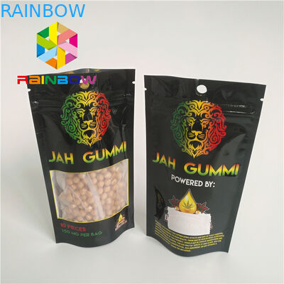 فویل چاپ شده روکش شده Mylar Ziplock پایه Bags Mmj Weed Cannabis Packaging