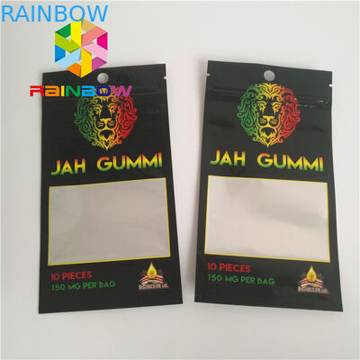 فویل چاپ شده روکش شده Mylar Ziplock پایه Bags Mmj Weed Cannabis Packaging