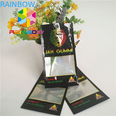 فویل چاپ شده روکش شده Mylar Ziplock پایه Bags Mmj Weed Cannabis Packaging