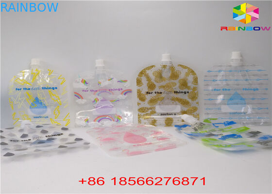 FDA / SGS بسته بندی کیسه های بسته بندی فویل آلومینیومی کیسه های ایستاده برای مواد غذایی مایع / نوشیدنی