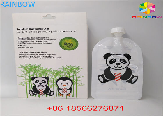 FDA / SGS بسته بندی کیسه های بسته بندی فویل آلومینیومی کیسه های ایستاده برای مواد غذایی مایع / نوشیدنی