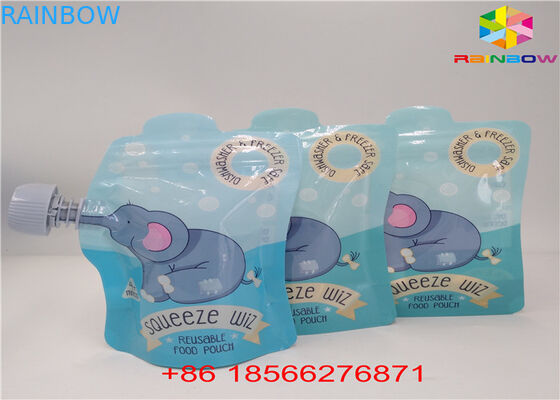 FDA / SGS بسته بندی کیسه های بسته بندی فویل آلومینیومی کیسه های ایستاده برای مواد غذایی مایع / نوشیدنی