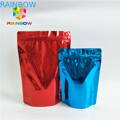 مواد غذایی درجه بندی شده سفارشی چاپ پایه تا کیسه های کاغذی بوی ضد زنگ آلومینیوم Ziplock