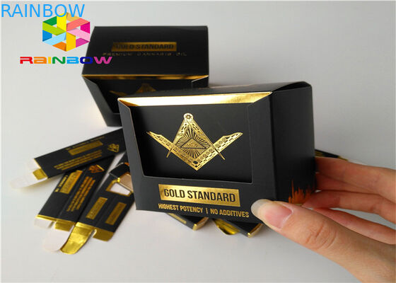 برجسته چاپ کاغذ بسته بندی جعبه بسته بندی محصولات کوچک با پنجره