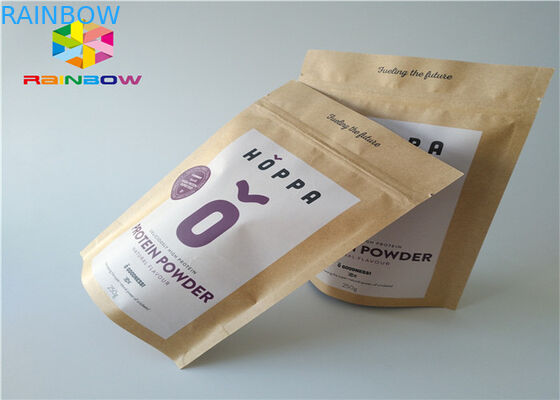 کاغذ کرافت کیسه های کاغذ سفارشی آلومینیوم فویل Mylar Ziplock رطوبت مانع