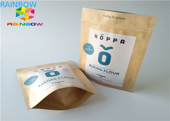 کاغذ کرافت کیسه های کاغذ سفارشی آلومینیوم فویل Mylar Ziplock رطوبت مانع