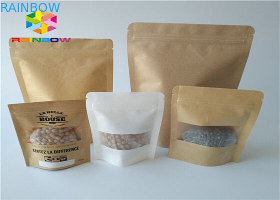 کاغذ کرافت کیسه های کاغذ سفارشی آلومینیوم فویل Mylar Ziplock رطوبت مانع