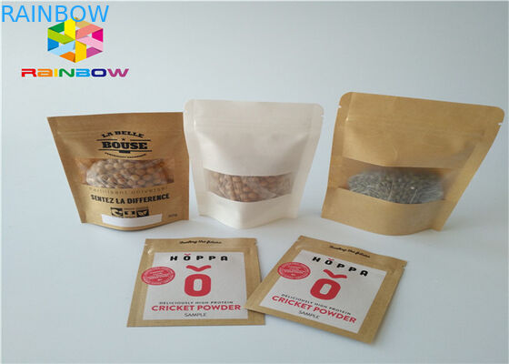 کاغذ کرافت کیسه های کاغذ سفارشی آلومینیوم فویل Mylar Ziplock رطوبت مانع