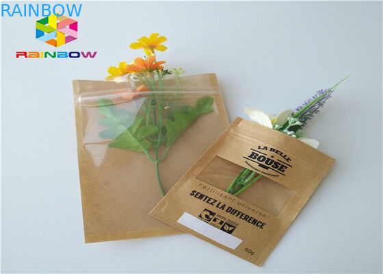 کاغذ کرافت کیسه های کاغذ سفارشی آلومینیوم فویل Mylar Ziplock رطوبت مانع