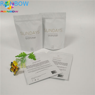 زیپ کیسه کیسه Kraft سفارشی کیسه های کاغذی کاغذی اسکراب بسته بندی اثبات رطوبت زیستی تجزیه پذیر