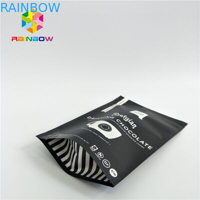 فویل آلومینیوم پایه کیسه های قهوه بسته بندی اندازه سفارشی با شیر / زیپ