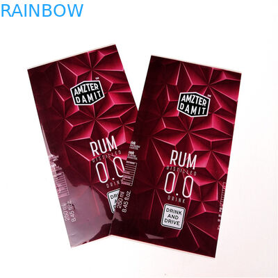 چاپ رنگ کامل PET کوچک شلنگ آستین Beverage Shrink Labels سفارشی لوگو حساس به حرارت