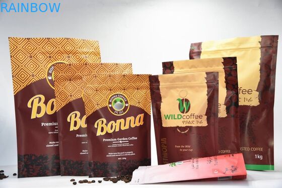 فویل آلومینیوم قابل تعویض کیسه زیپ، کیف Ziplock چاپ شده با شیر