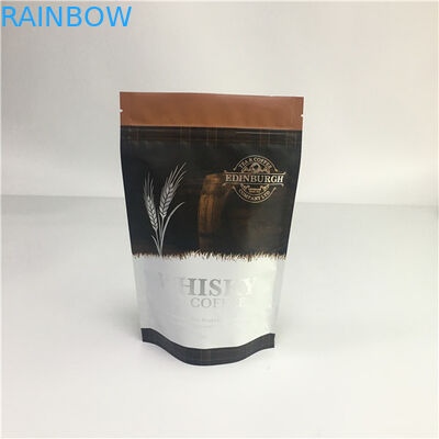 فویل آلومینیوم روکش Ziplock کیسه های ایستاده، کیسه های پلاستیکی مهر و موم شده با شیر