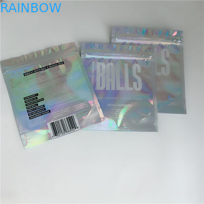 بوی ضد هولوگرام CBD علف های هرز Ziplock بسته بندی کیسه های پلاستیکی اندازه سفارشی