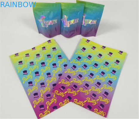 3.5 گرم بسته بندی کیسه های پلاستیکی برچسب سفارشی چاپ شده CBD کوکی ها قابل تعویض Ziplock