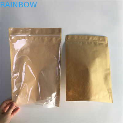 کیفت کیسه کاغذی کرافت کیف کیسه های سفارشی فویل آلومینیومی Zipper Lock