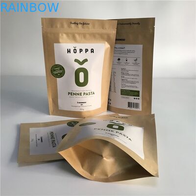 کیفت کیسه کاغذی کرافت کیف کیسه های سفارشی فویل آلومینیومی Zipper Lock