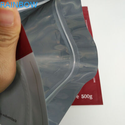 بسته بندی کیسه های قابل انعطاف مات، بسته های کیسه ای ایستاده 500 گرم برای بسته بندی قهوه