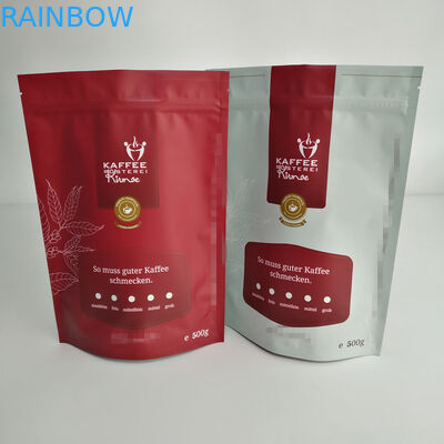 بسته بندی کیسه های قابل انعطاف مات، بسته های کیسه ای ایستاده 500 گرم برای بسته بندی قهوه