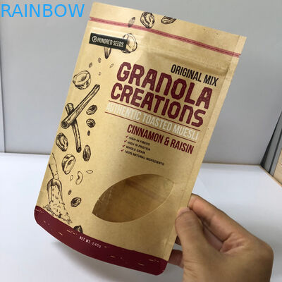 بسته بندی های قهوه بسته بندی کیسه های کاغذی سفارشی 120-180 ضخامت میکرو با چاپ لوگو