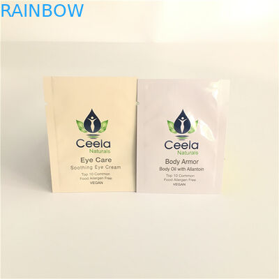 بسته بندی حرارتی کیسه های آلومینیومی فویل بسته بندی پلاستیکی برای مراقبت از پوست نمونه کرم صورت