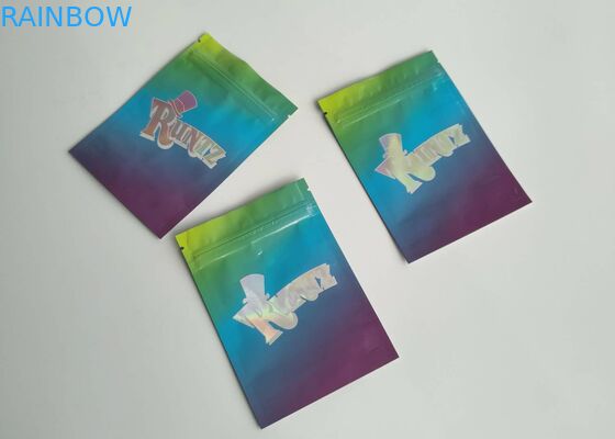 بسته بندی کیسه های پلاستیکی مقاوم در برابر کودک Cindy Runtz Zipper Bag Finish Foil