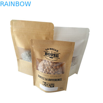 بسته بندی کیسه های اسنک قابل استفاده مجدد کیسه های بسته بندی سفارشی چاپ شده کرافت صندوق پستی SGS Certified