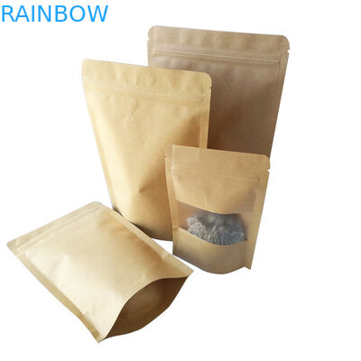 بسته بندی کیسه های اسنک قابل استفاده مجدد کیسه های بسته بندی سفارشی چاپ شده کرافت صندوق پستی SGS Certified