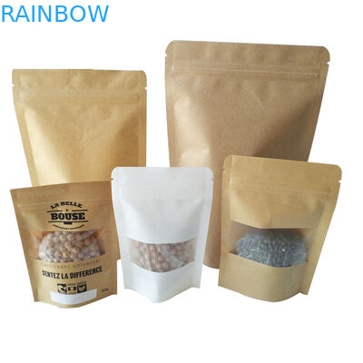 بسته بندی کیسه های اسنک قابل استفاده مجدد کیسه های بسته بندی سفارشی چاپ شده کرافت صندوق پستی SGS Certified