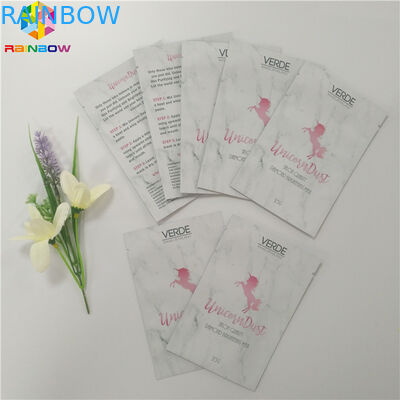 ماسک صورت لوازم آرایشی و بهداشتی کیسه های بسته بندی فوم آلومینیوم براق خط چاپ سطحی