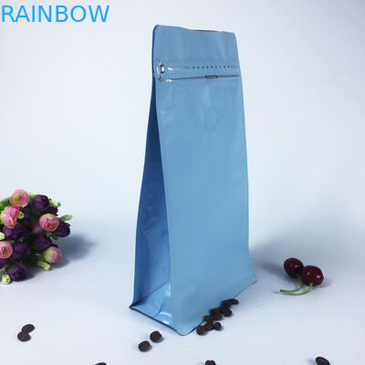 کیسه های کیسه های زیپ های سفارشی کیسه های بسته بندی شده قهوه ای Gusset CYMK Color